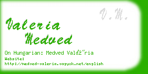valeria medved business card